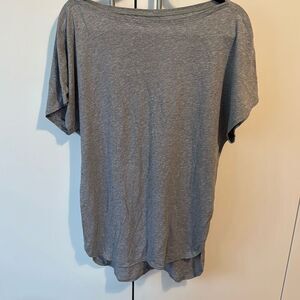 Lululemon short sleeve side cut gray t-shirt size 8   Took size tag off but meas